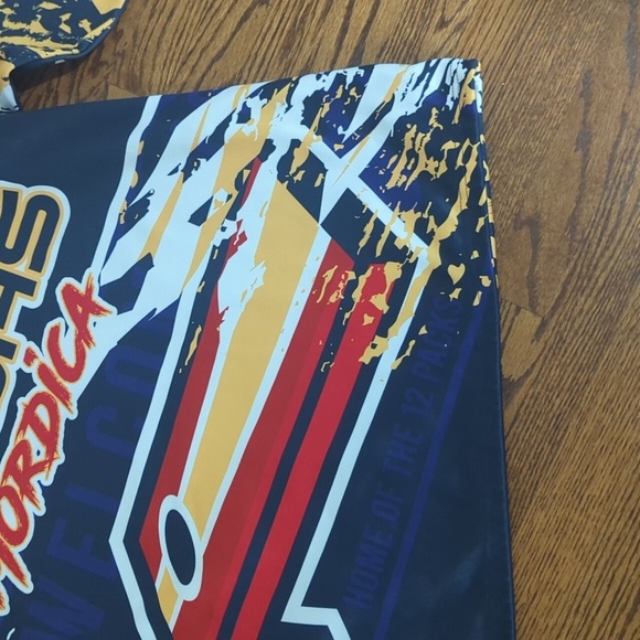 Berserk Colorful blue Kansas Cornhole Rare Graphic Hoodie Sz xL - Picture 5 of 10